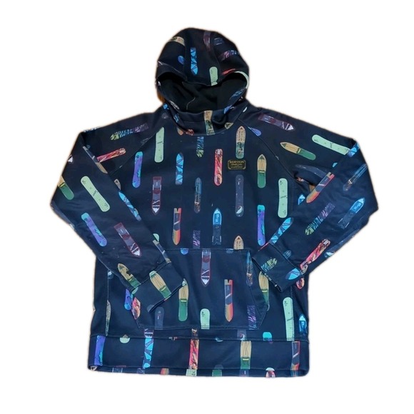 Burton Other - Burton Durable Goods Logo Hoodie Pullover Sweatshirt Boys Large Snowboards Print